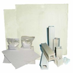 18" Square Kiln Furniture Kit Glass 
