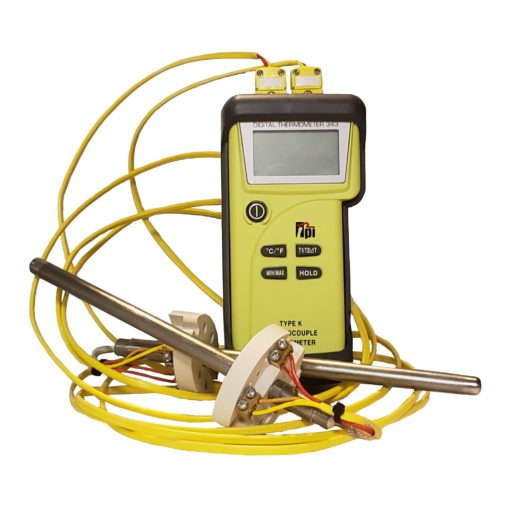 TPI Digital Pyrometer with Two Type K Thermocouples