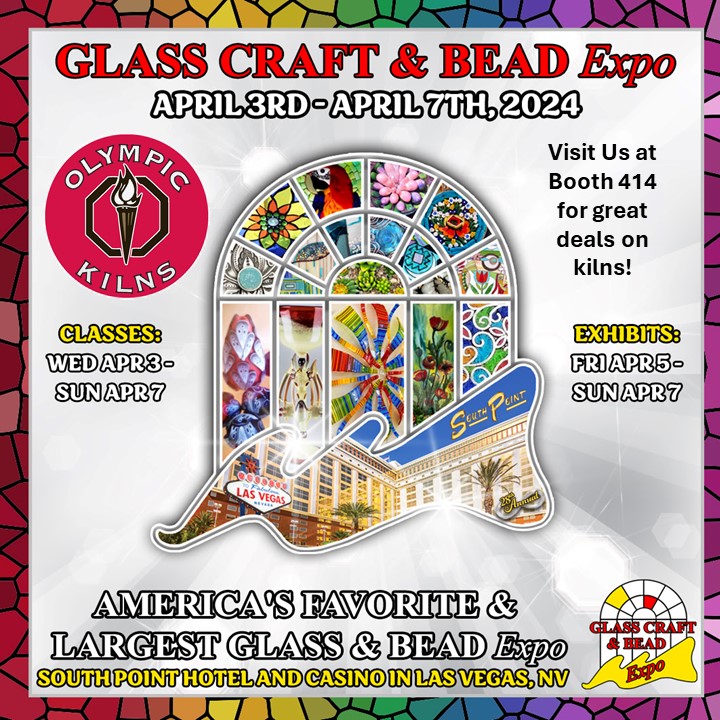 Olympic Kilns Booth 414 2024 Glass Show